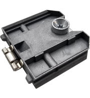 P-80x80 4 Ways Exhibition Aluminium Profile Connector Lock, Zinc Alloy, Heavy-Duty Frame Locking Mechanism for Secure Exhibit Frames